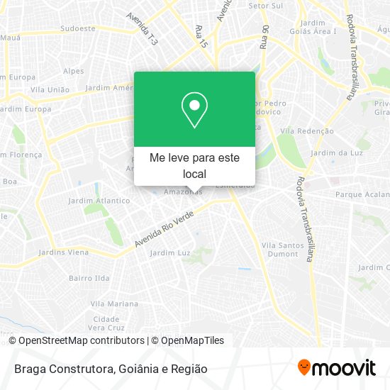 Braga Construtora mapa