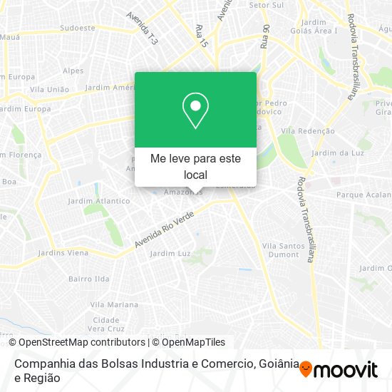 Companhia das Bolsas Industria e Comercio mapa