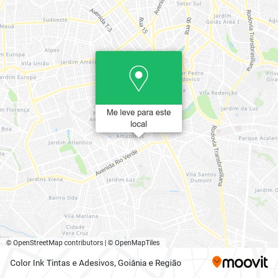 Color Ink Tintas e Adesivos mapa