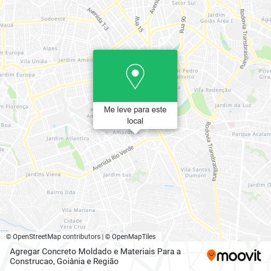 Agregar Concreto Moldado e Materiais Para a Construcao mapa