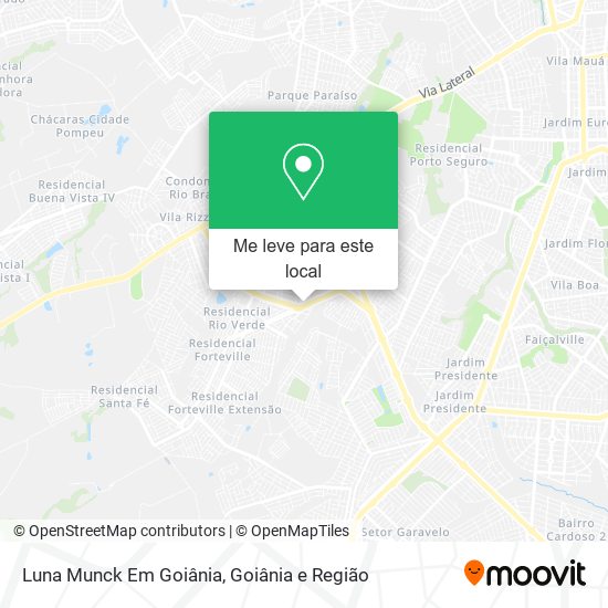 Luna Munck Em Goiânia mapa