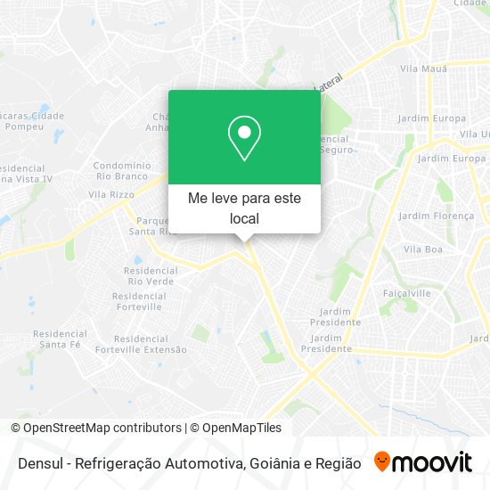Densul - Refrigeração Automotiva mapa