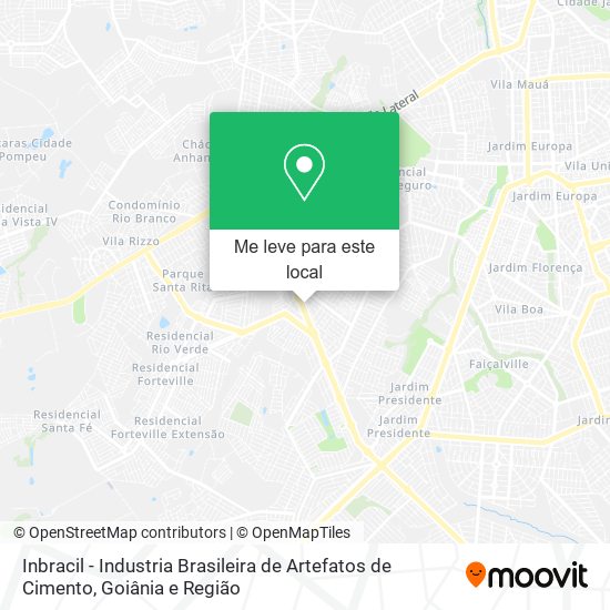 Inbracil - Industria Brasileira de Artefatos de Cimento mapa
