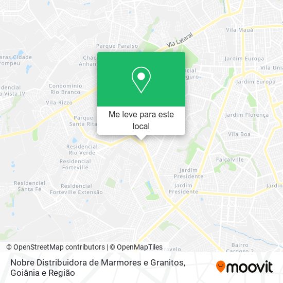 Nobre Distribuidora de Marmores e Granitos mapa