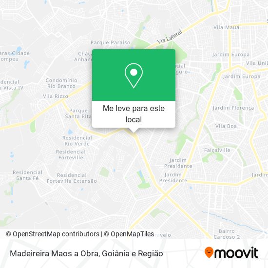 Madeireira Maos a Obra mapa