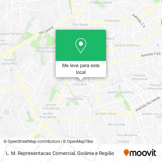 L. M. Representacao Comercial mapa