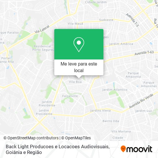 Back Light Producoes e Locacoes Audiovisuais mapa