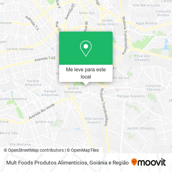 Mult Foods Produtos Alimenticios mapa