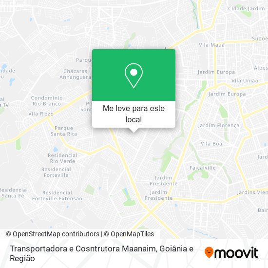 Transportadora e Cosntrutora Maanaim mapa