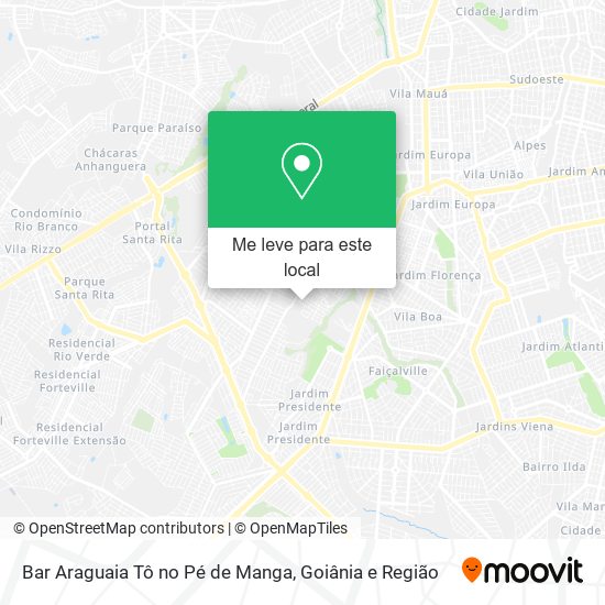 Bar Araguaia Tô no Pé de Manga mapa