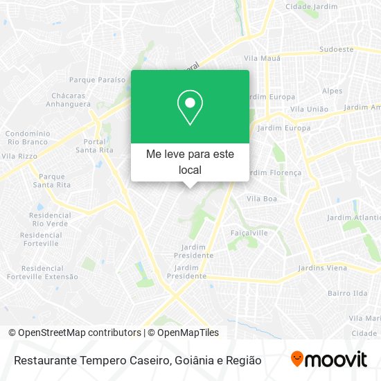 Restaurante Tempero Caseiro mapa