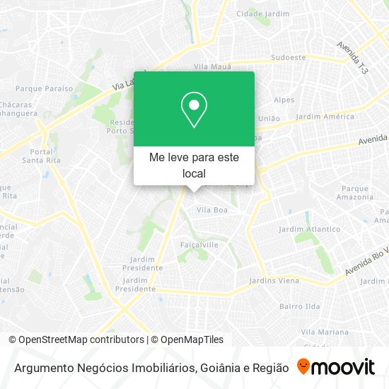 Argumento Negócios Imobiliários mapa