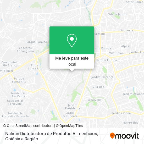 Naliran Distribuidora de Produtos Alimenticios mapa