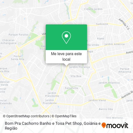 Bom Pra Cachorro Banho e Tosa Pet Shop mapa