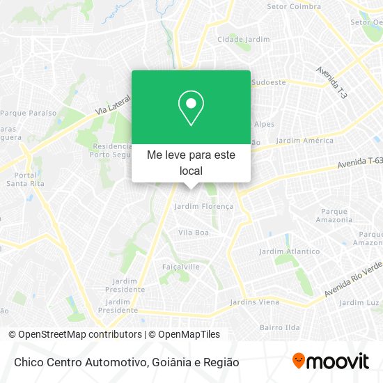 Chico Centro Automotivo mapa