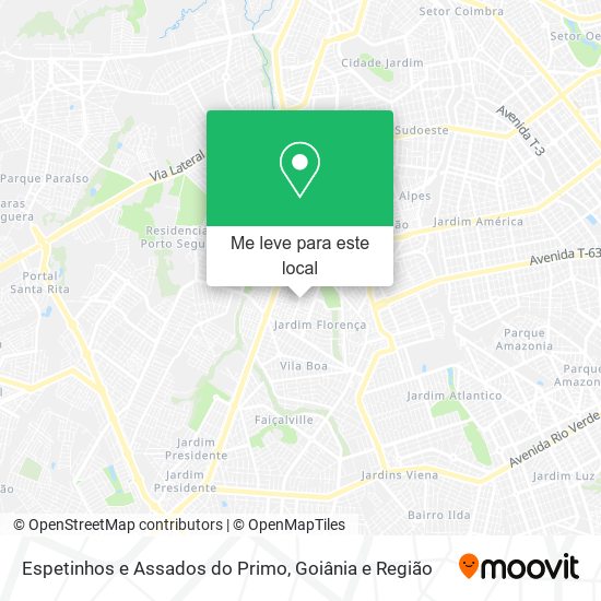 Espetinhos e Assados do Primo mapa