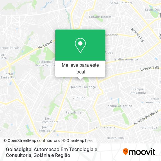 Goiasdigital Automacao Em Tecnologia e Consultoria mapa