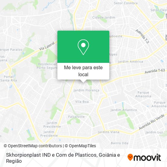 Skhorpionplast IND e Com de Plasticos mapa