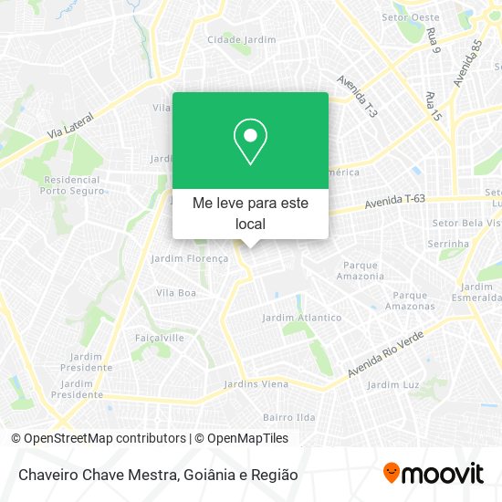 Chaveiro Chave Mestra mapa