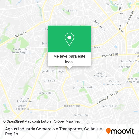 Agnus Industria Comercio e Transportes mapa