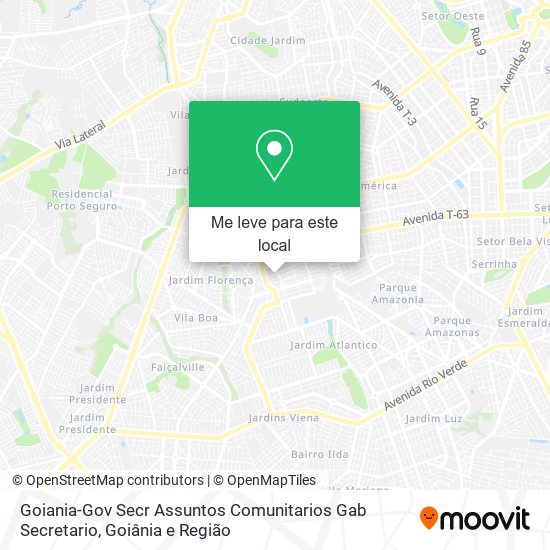 Goiania-Gov Secr Assuntos Comunitarios Gab Secretario mapa