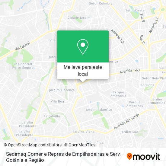 Sedimaq Comer e Repres de Empilhadeiras e Serv mapa