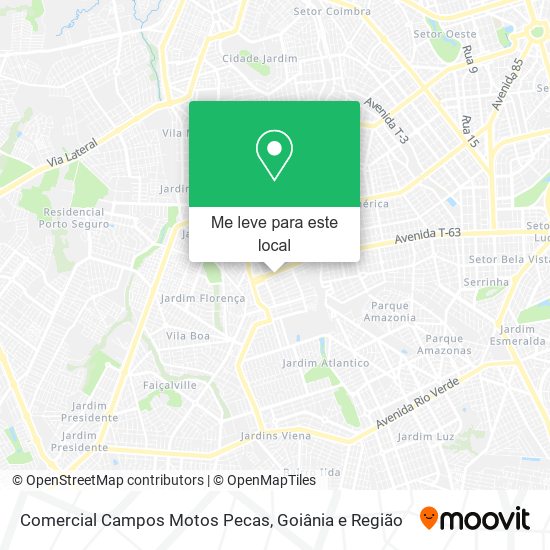 Comercial Campos Motos Pecas mapa