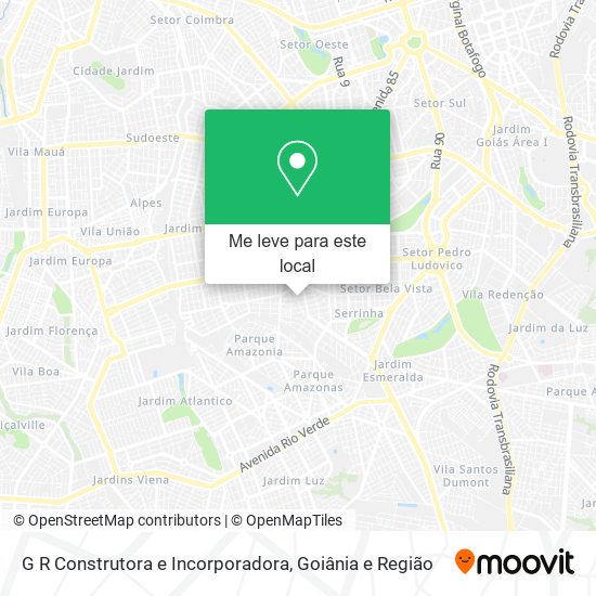 G R Construtora e Incorporadora mapa