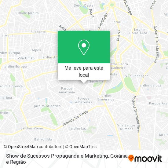 Show de Sucessos Propaganda e Marketing mapa