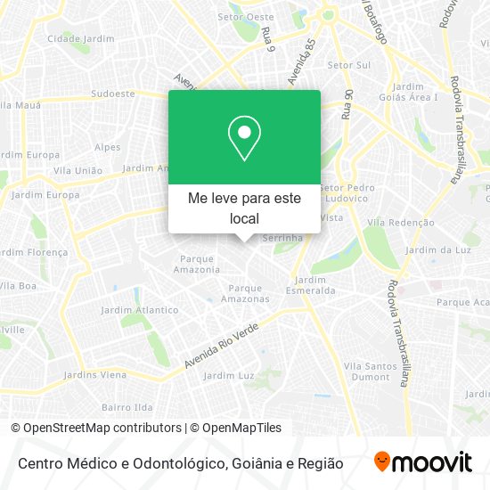 Centro Médico e Odontológico mapa