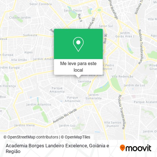 Academia Borges Landeiro Excelence mapa