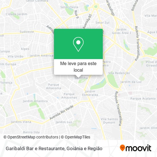 Garibaldi Bar e Restaurante mapa