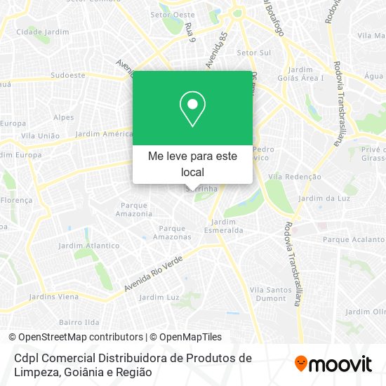 Cdpl Comercial Distribuidora de Produtos de Limpeza mapa