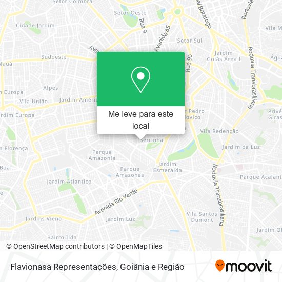 Flavionasa Representações mapa