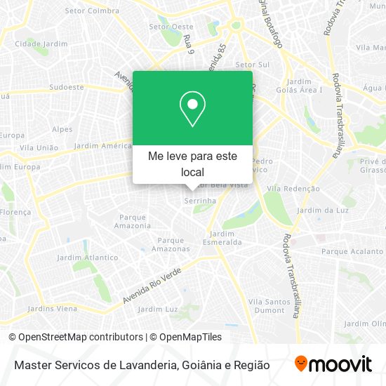 Master Servicos de Lavanderia mapa