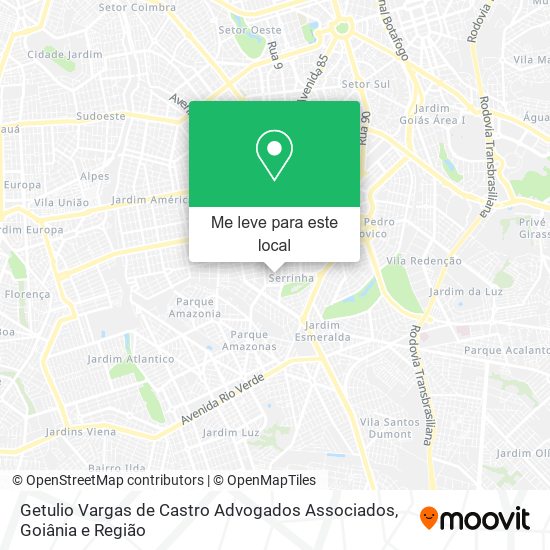 Getulio Vargas de Castro Advogados Associados mapa