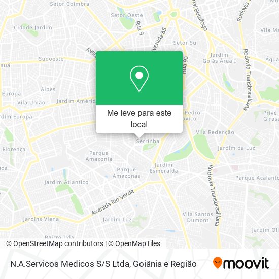 N.A.Servicos Medicos S/S Ltda mapa