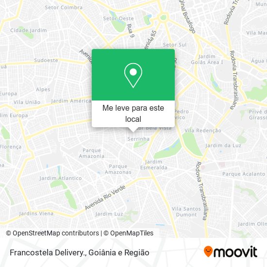 Francostela Delivery. mapa