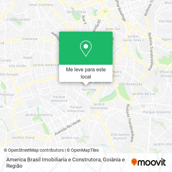 America Brasil Imobiliaria e Construtora mapa