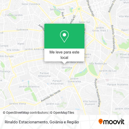 Rinaldo Estacionamento mapa