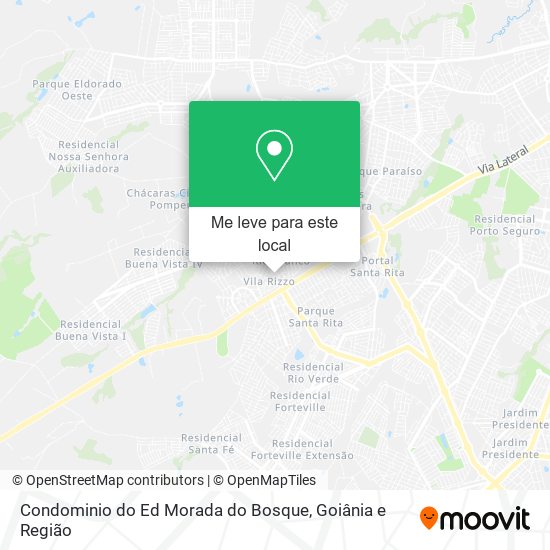 Condominio do Ed Morada do Bosque mapa