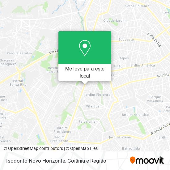 Isodonto Novo Horizonte mapa