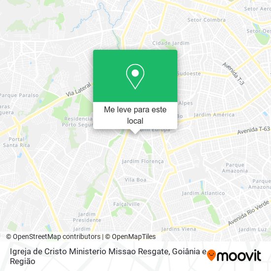 Igreja de Cristo Ministerio Missao Resgate mapa