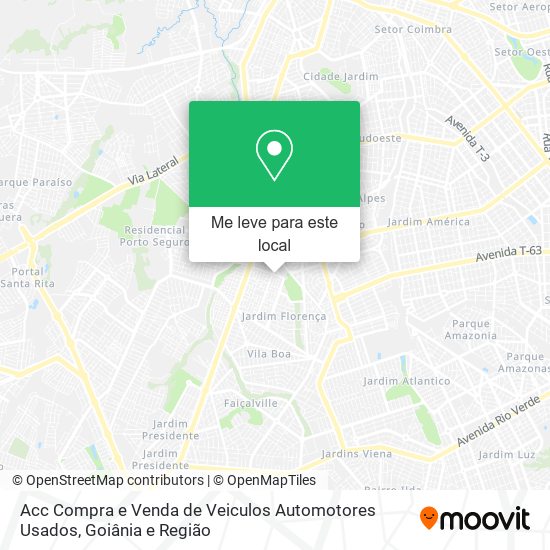 Acc Compra e Venda de Veiculos Automotores Usados mapa