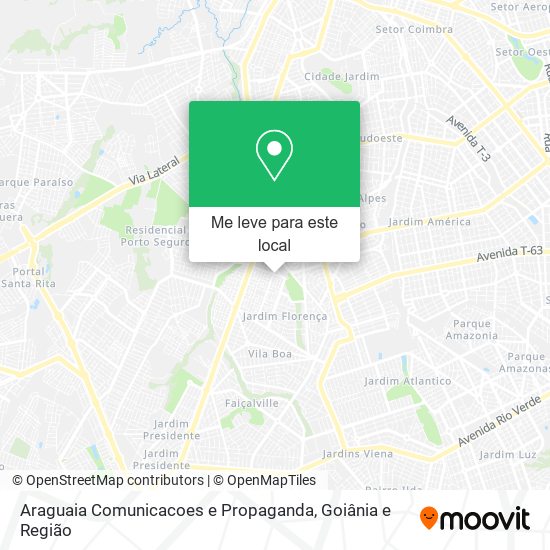 Araguaia Comunicacoes e Propaganda mapa