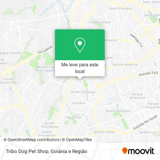 Tribo Dog Pet Shop mapa