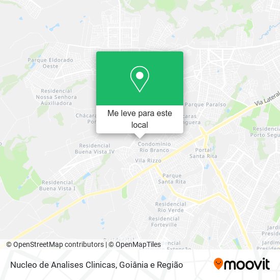 Nucleo de Analises Clinicas mapa