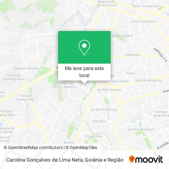 Carolina Gonçalves de Lima Neta mapa