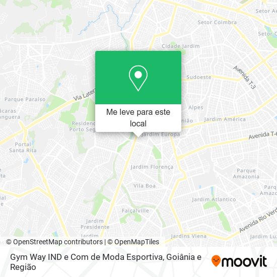 Gym Way IND e Com de Moda Esportiva mapa