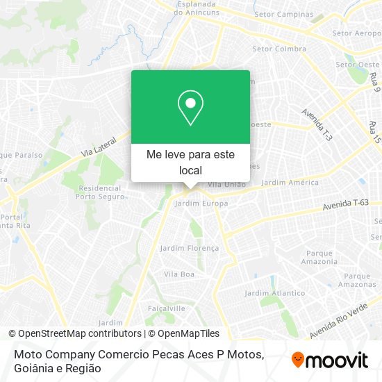 Moto Company Comercio Pecas Aces P Motos mapa